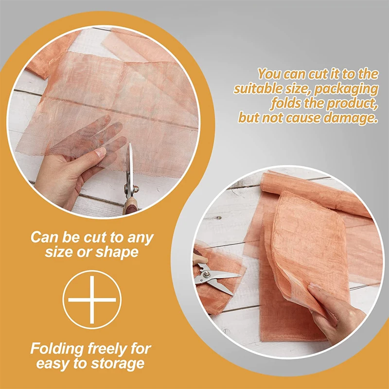 1pcs copper Woven Wire 10-200 Mesh Shielding Fabric Filter Copper Screen Dry Sift Screens Signal Screen Net Lab Dental Supply