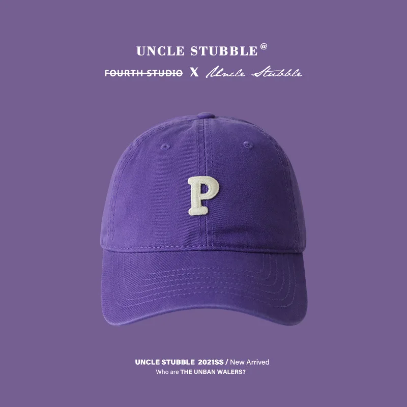 Purple Hat Light Purple Softtop Baseball Cap Hard Cap Yam Beret Fisherman's Hat Knit Hat Woman