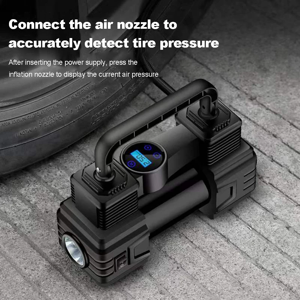 Car Tire Pump 150PSI 12V 2025 Electric Air Pump new LED Emergency Flashlight Heavy Duty Air Compressor Car Tyre Iator for All Vehicle