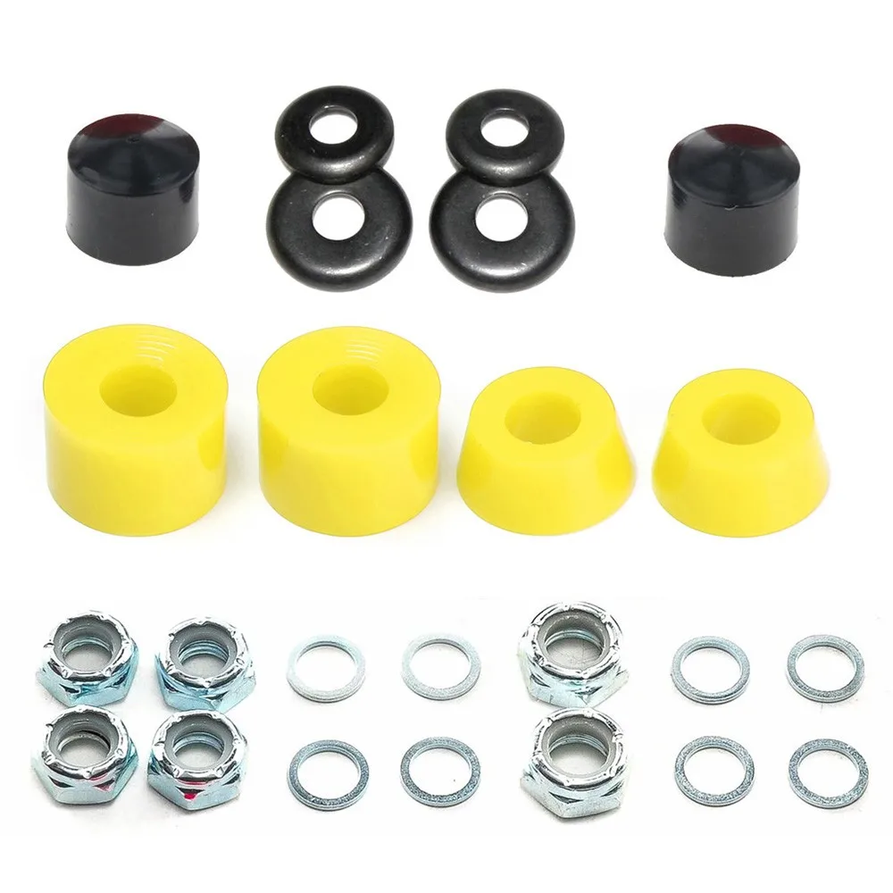 1set Skateboards Shock Suit Kit Skate Board & Parts 90a Hard Longboard Pivot Tube Accessories Cups Rubber