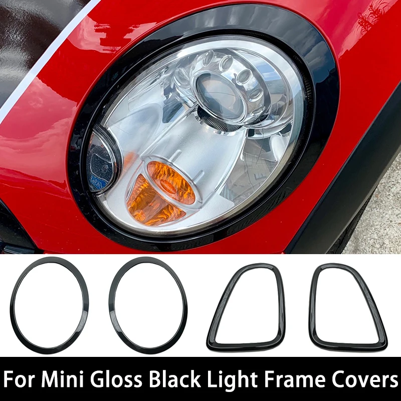 For Mini Cooper One S R50 R52 R53 R55 R56 R57 R58 R59 R60 F54 F60 Car Headlight Head Tail Light Rear Lamps Frame Cover Stickers