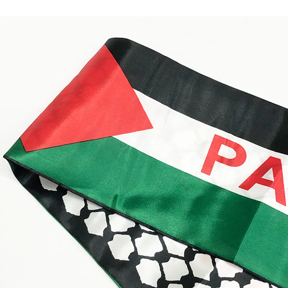 1-3pcs Palestine Flag Scarf Double Side Palestine Shawl Waterproof Palestinian National Flag Shawl Sunproof Colorfast