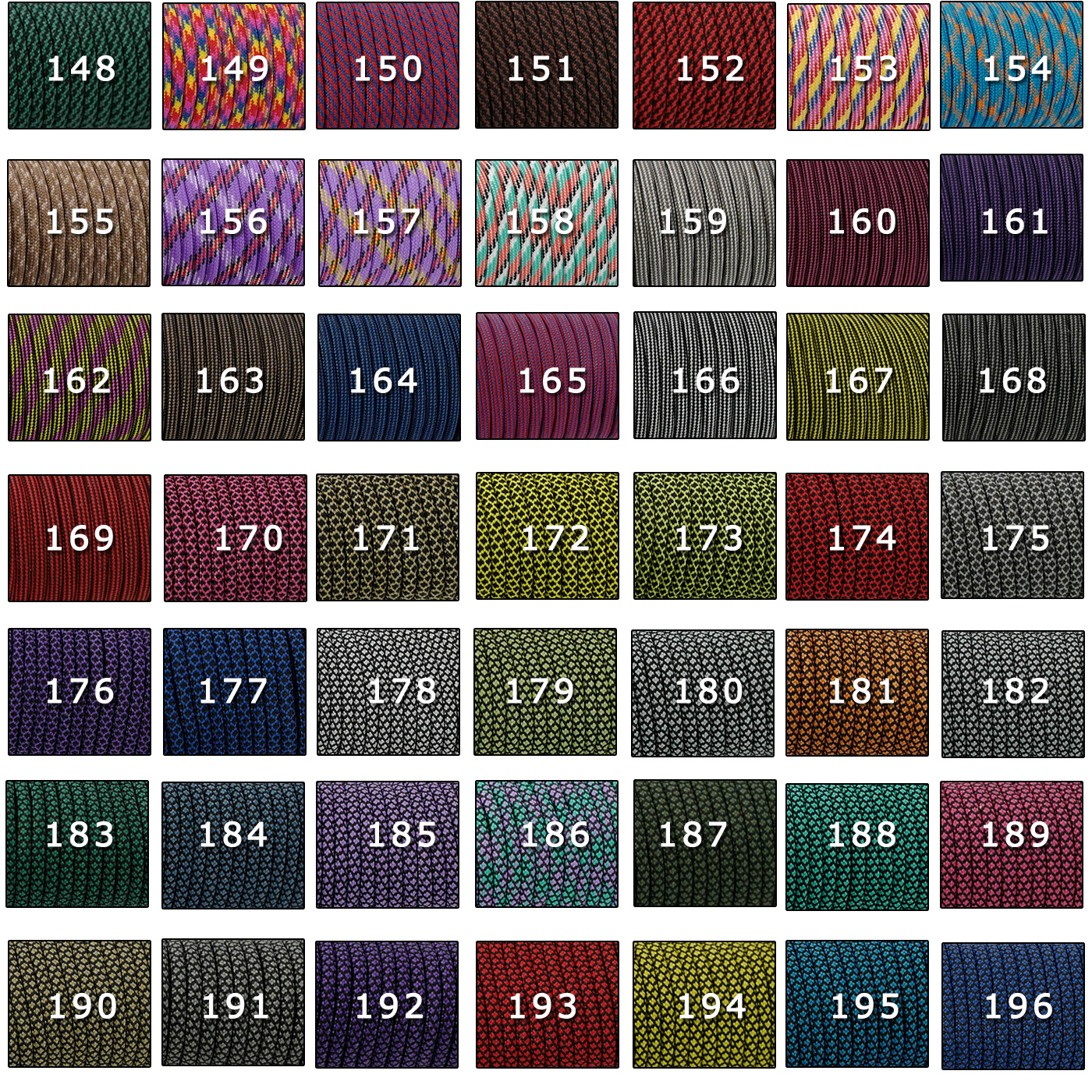 YOUGLE 550 Paracord Paracord Parachute Cord new Lanyard Rope Tent Guyline Mil Spec Type III 7 Strand 2025 Core 50-100 FT 279 Colors