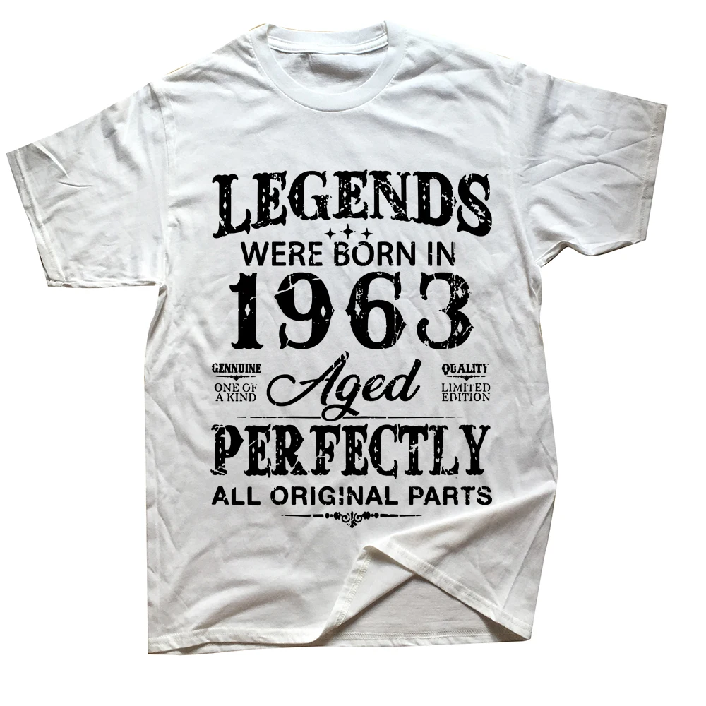 2025 Novelty Vintage 1963 Funny 60 Years Old T Shirts Graphic Streetwear Short new Sleeve Birthday Gifts Summer T-shirt Mens Clothing