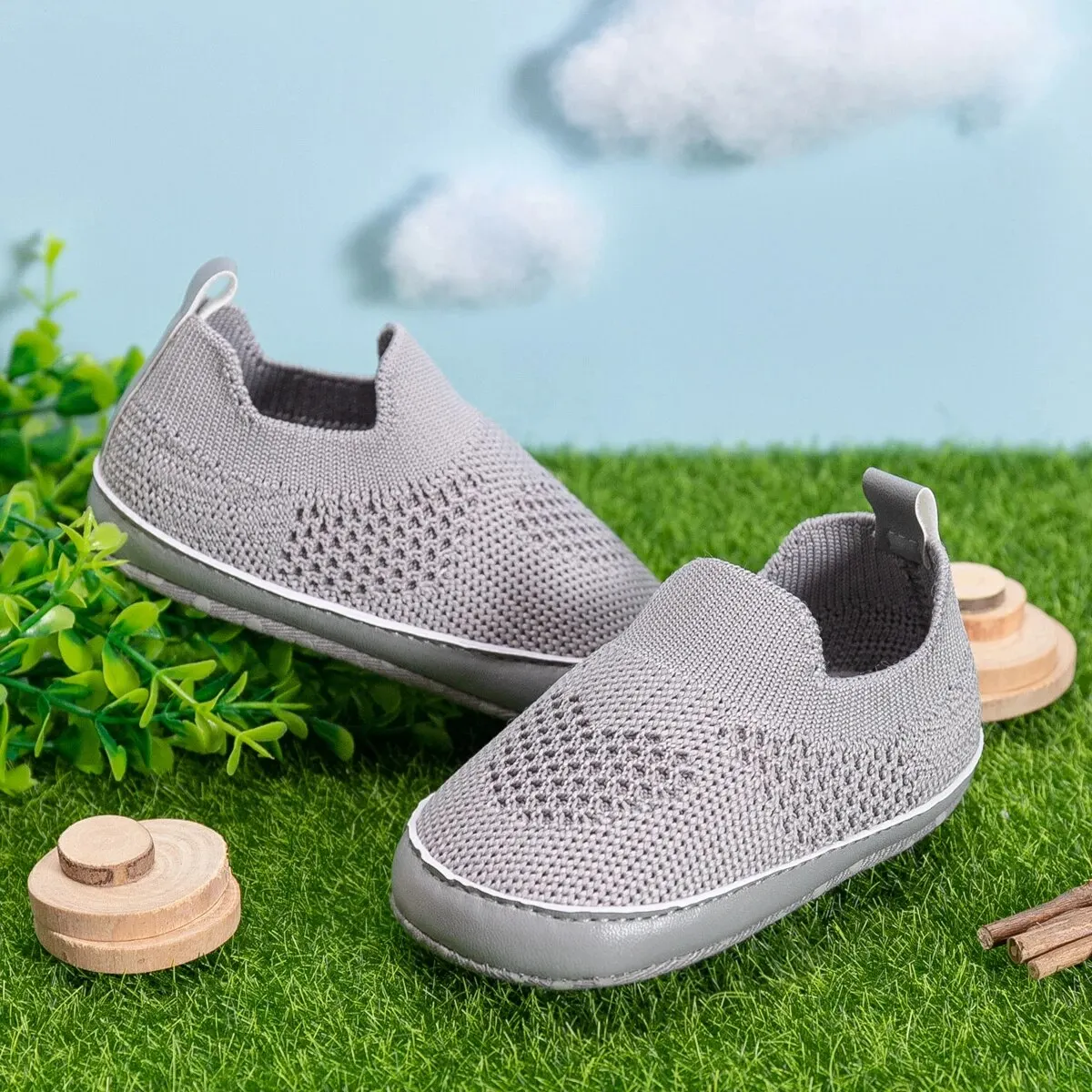 Meckior Baby Shoes Baby Girls Boys Toddler Comfortable Mesh Breathable Sneaker Boy Lazy Slip On First Walkers Newborn Crib Shoes
