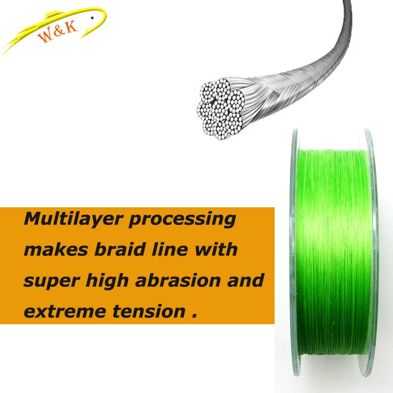 Standard DIA PE Lines at 150m 200m 300m Fishing Line Double Color Super Powered Braided Line Floating and Strong Type PE Lines