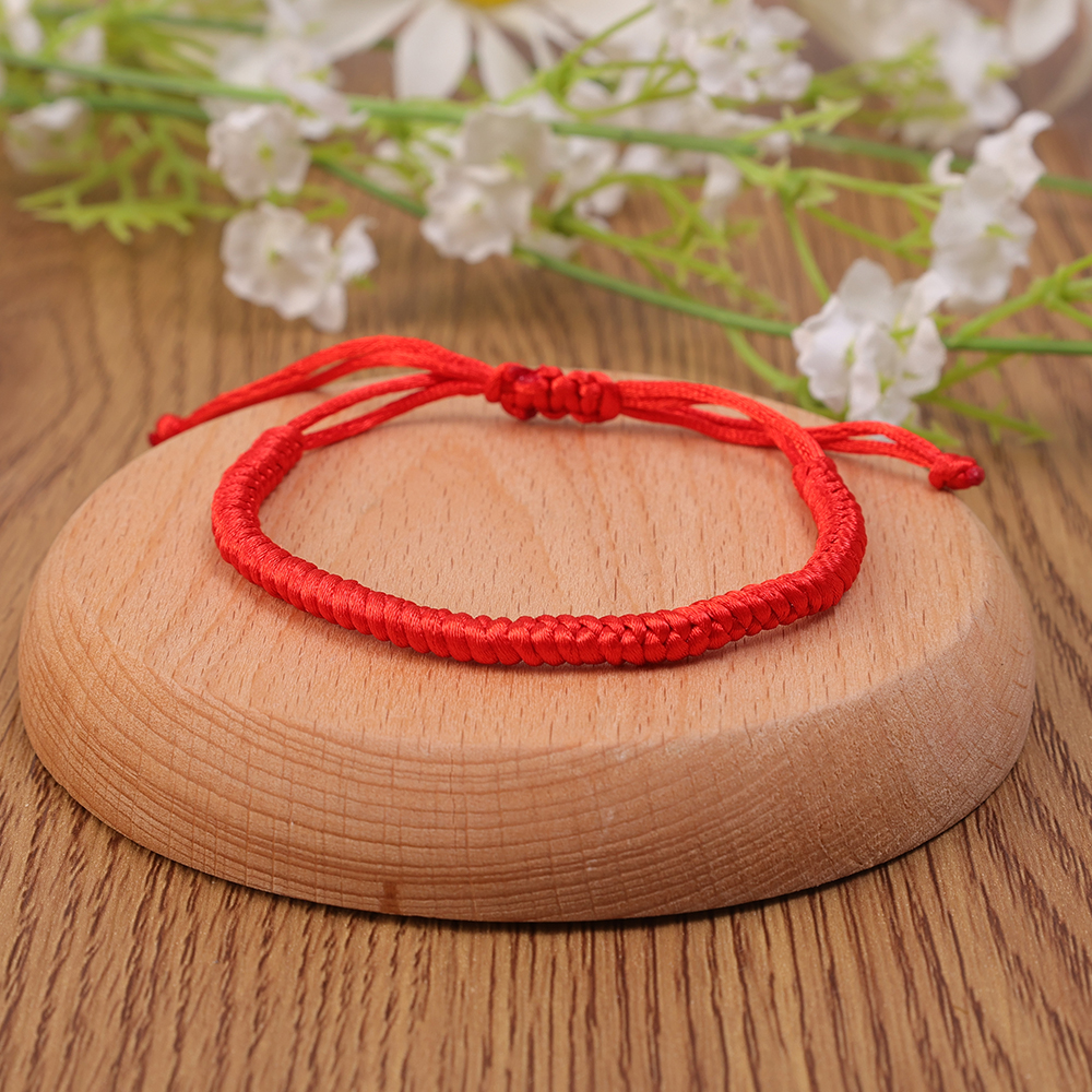 Red Rope Braided Bracelet Lucky Men Women Thread Black Bracelets Bangles Handmade Wristband Jewelry Friendship Couple Lover Gift c63da