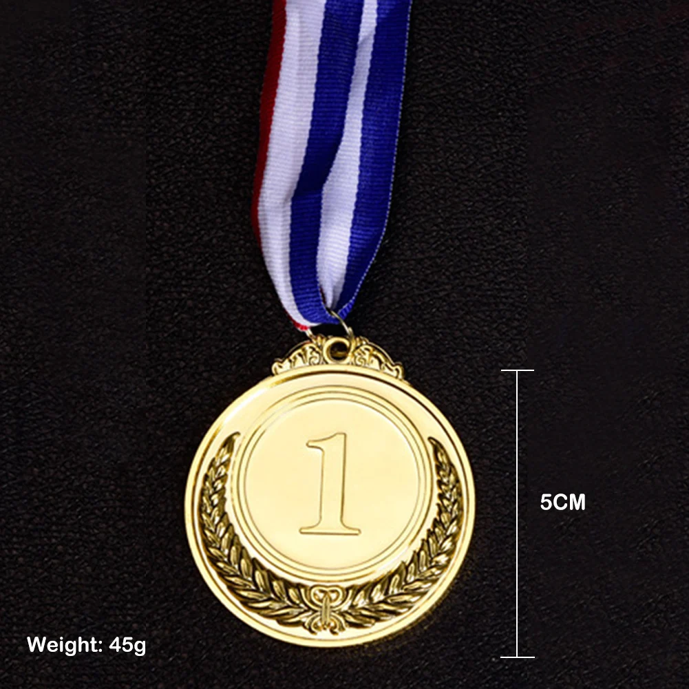 1-12pc Gold Silver Bronze Award Children Medal Winner Reward Encourage Badge Competitions Prizes forOutdoor Kids Game Toy School