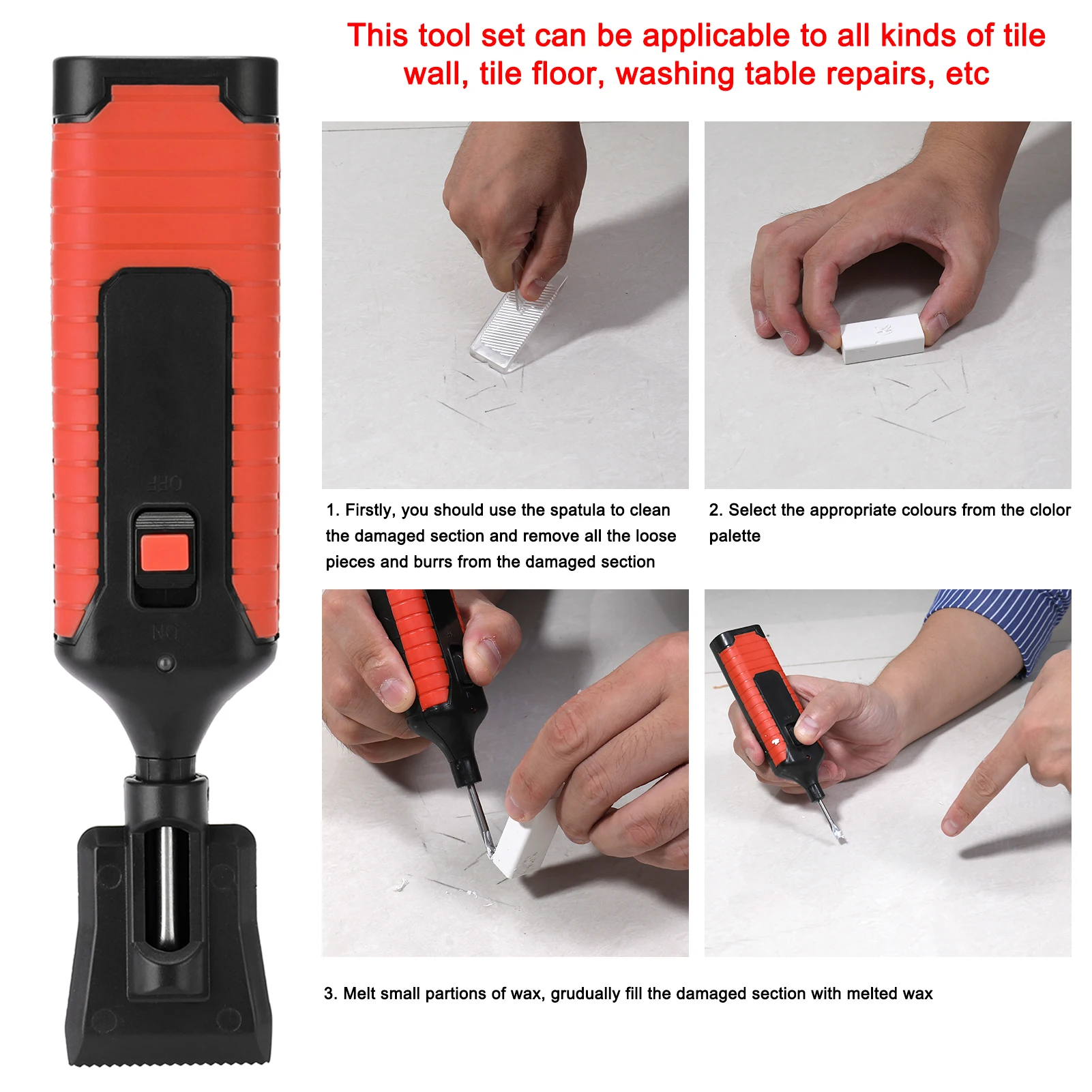 Ceramic Tile Repairing Tool Set DIY Repairing new Tool Set Saving Scratch Repairing Crack Fill Tile Surface Repairing 2025 Tool Set