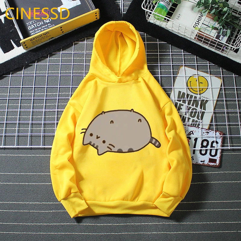 Pink Children Boys Girls Clothing Hoodie Tops Spring Print Sweatshir Toddler 3-12 Year Gift Sportswear Cat Ice Cream White Coat