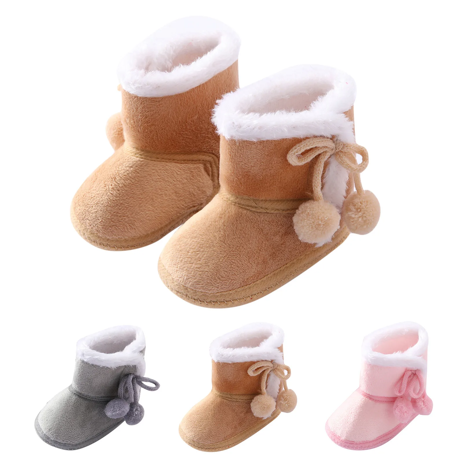 Baby Autumn Winter Boots Boys Shoes Infant Toddler Snow Soft Baby Booties Girls Boots Warming Baby Shoes First Walkers Kid Shoes