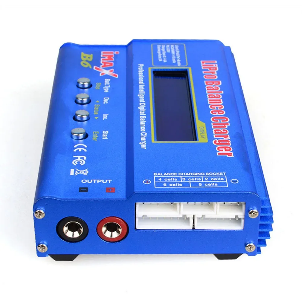 IMAX B6 80W Battery Charger LCD Dispaly AC/DC Balance Discharger Power 5W 18V 6A for LiPo NiMH NiCd LiFe Pb Battery