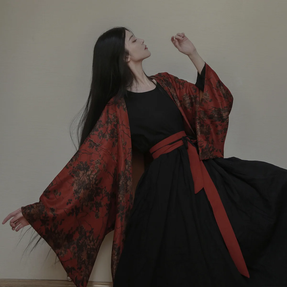 UMI MAO Yamamoto Chinese Style new Hanfu Spring Summer Homemade Japanese Style 2025 Long-sleeved Floral Print Cardigan Jacket Female Y2K
