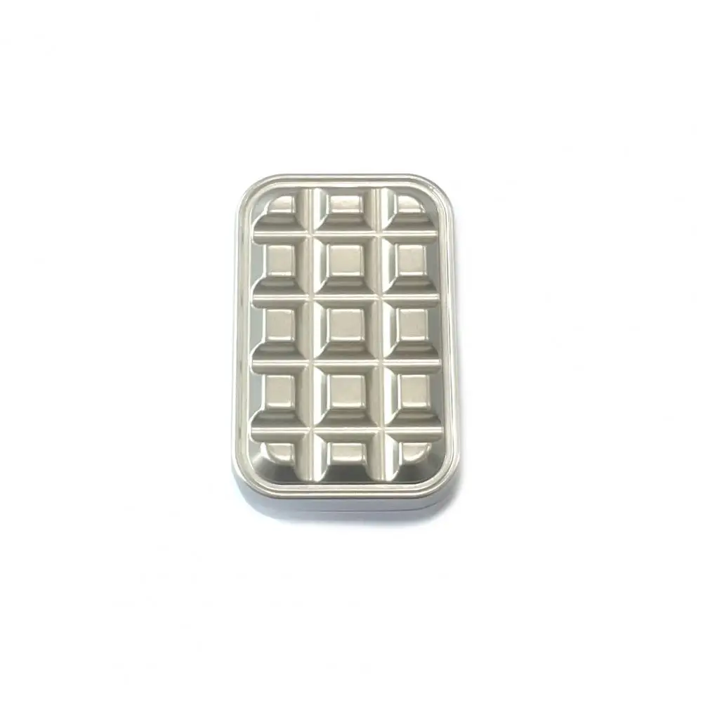 Fidget Slider Toy Clicker Fidget Toy Pocket-sized Magnetic Metal Slider Haptic Card Fidget Clicker for Anxiety Relief Aluminum