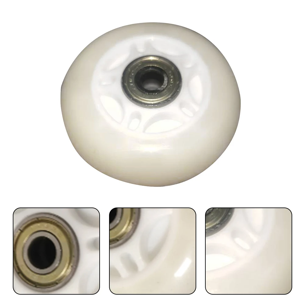 64mm 70mm 72mm Outdoor Inline Hockey Skate Wheels High Elasticity 2025 With Bearing Glitter Wheels For Skates new Roller Skates Lage