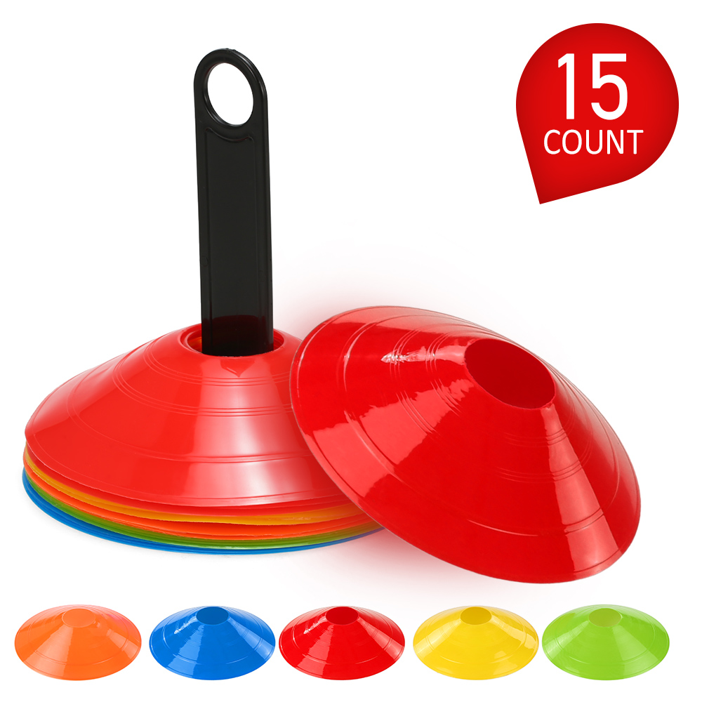 pcs Agility Disc Cone Set Multi Sport Training Space Cones with Plastic Stand Holder for Soccer Football Ball Game