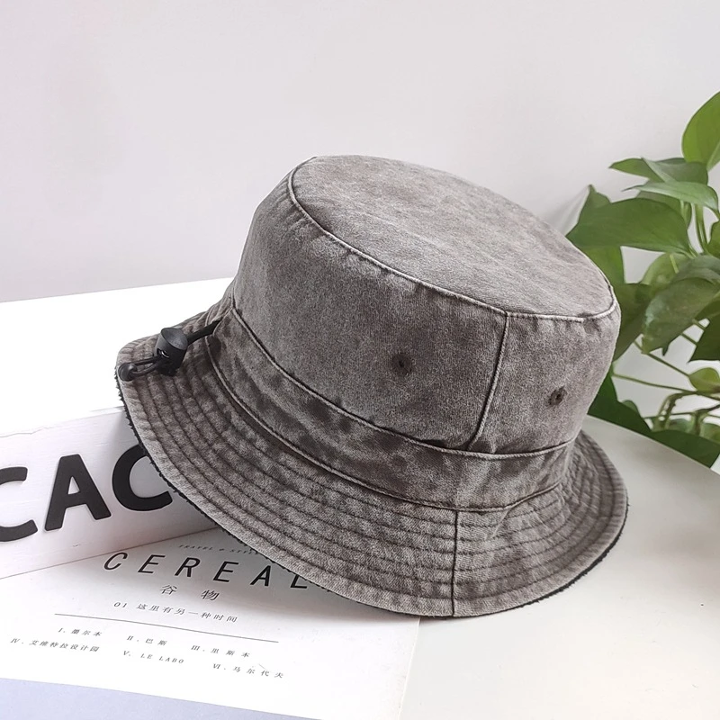 Winter Velvet Big Head Bucket Hat for Men Women Warm Plus Size 59-62cm 63-64cm Fisherman Hat Male Panama Large Cap