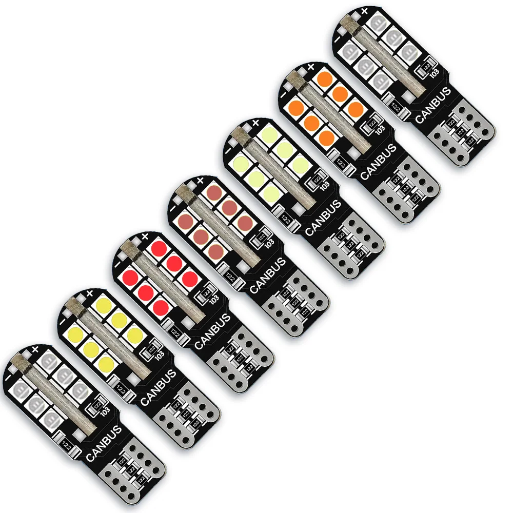 2Pcs T10 Car LED Bulbs Parking Lamp For Vauxhall Opel Meriva B MPV 2010-2017 License Plate Car Interior Lights