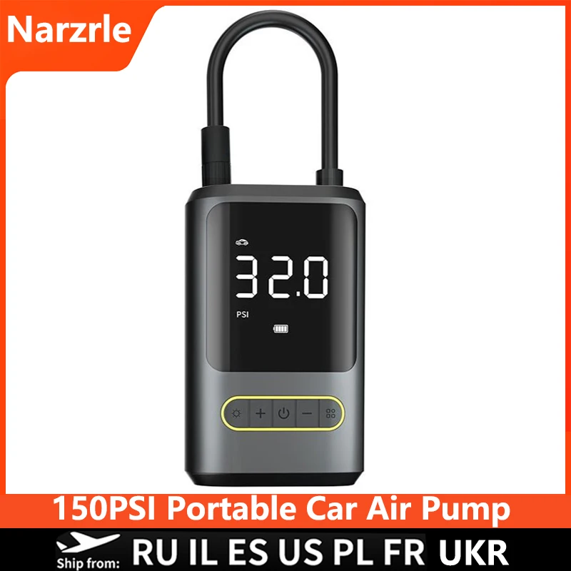 Mini Car Air Compressor new 12V 150PSI Portable Car Tire Iator Smart Digital Iatable Pump For Car 2025 Bicycle Boat Air Pump