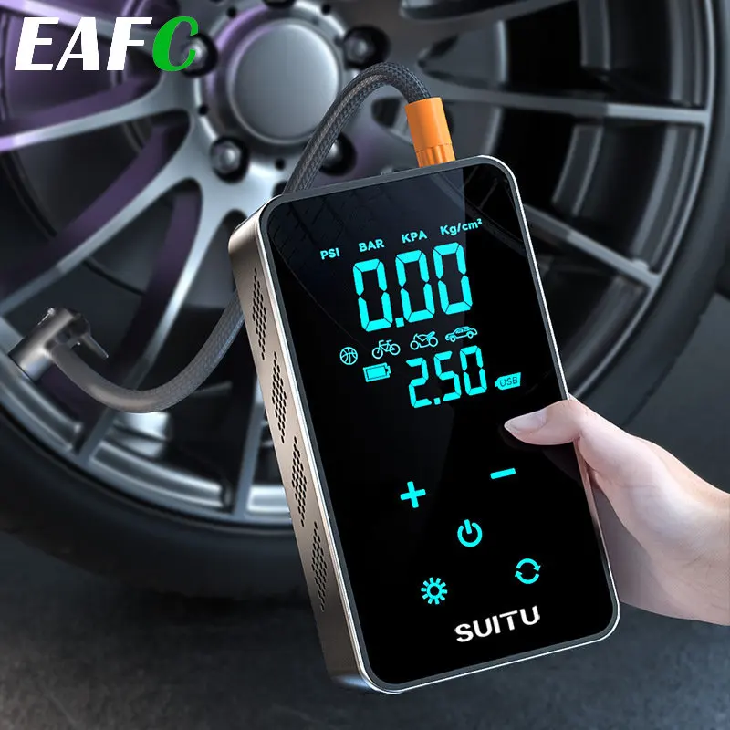Air Compressor Air Pump For Car Portable Tyre Inflator Electric Motorcycle Pump Air Compressor For Car Motorcycles Bicycles