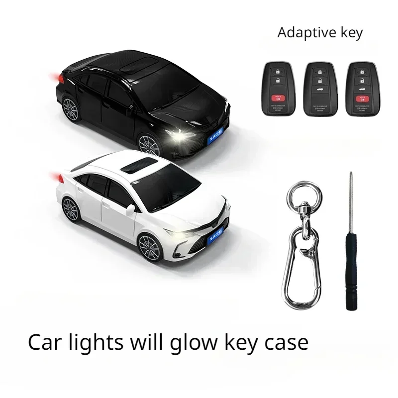 For Toyota Corolla Key Case Car Model Case 2025 Remote Control Protective new Cover Key Chain Accessory Surprise Gift Car Decoration