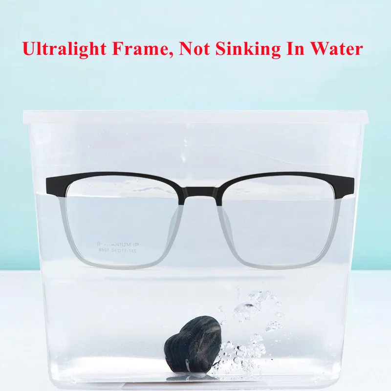 Finished Titanium Photochromic Reading Glasses Progressive Multifocal Presbyopic Glasses Ultralight TR90 Temple Eyeglasses +175