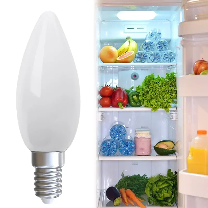 Mini LED Refrigerator Light Bulb for Kitchen Bedroom Home E12 E14 Screw Bulb Display Cabinet 220V High Bright Warm White Lights