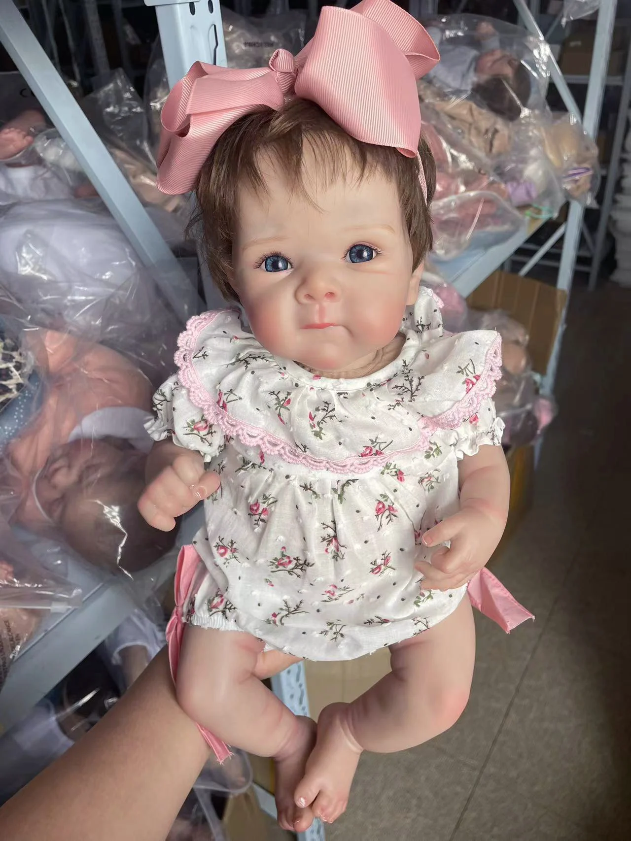 18inch Bettie Newborn Baby Reborn Doll Lifelike Soft Touch Cuddly Baby Multiple Layers Painting 3D Skin with Visible Veins