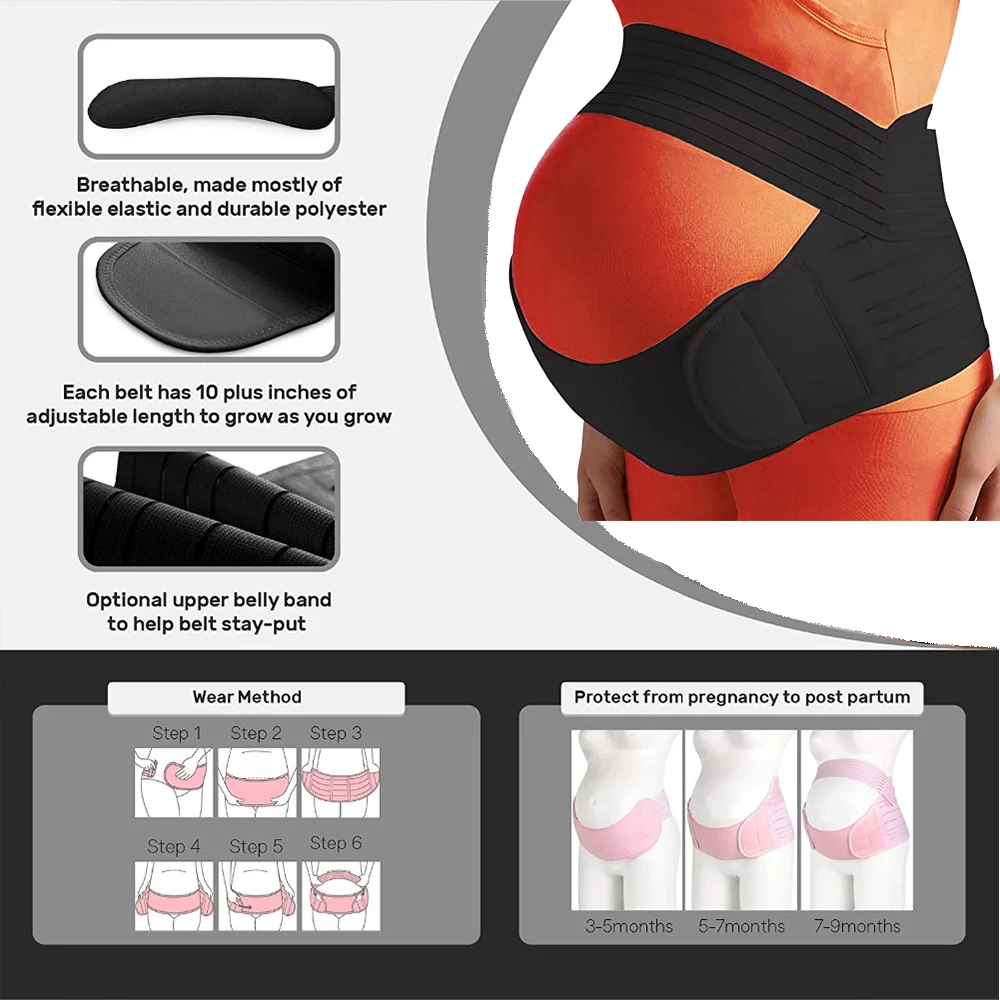 Maternity Brace Protector Care Abdomen Support Belly 2025 Clothes Pregnant Women Waist new Belt Waist Band Back Ropa Pregnancy