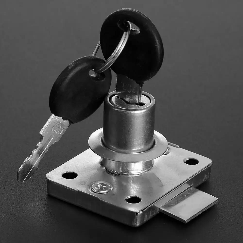 Hardware Steel Drawer Lock Desk Drawer Lock Wardrobe Locks Cabinet Locks Furniture Cabinet Locker with 2 Keys