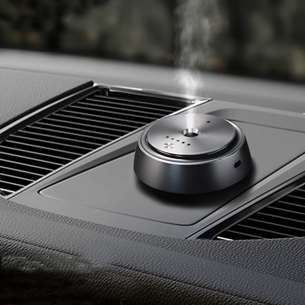 Intelligent Car Scents Aromas Machine Fragrance Diffusers Car Air Freshener USB Rechargeable Ultrasonic Aroma Diffuser