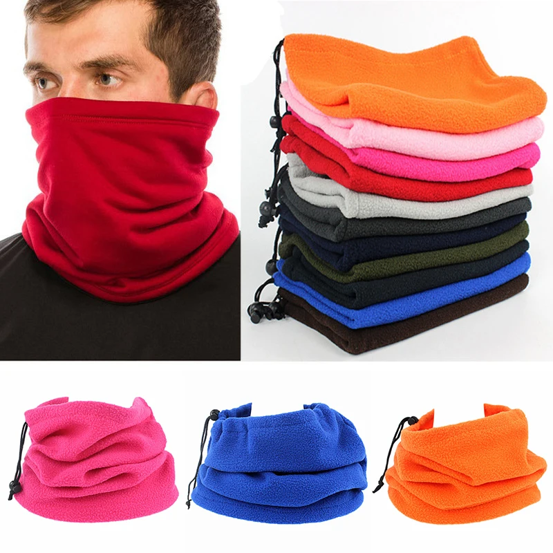 Fleece Ring Bandana Neck 2025 Tube Scarf Winter Ear Warmer Scarf Neck Warmer Adjustable Neck Collar Neckerchief Outdoor new Face Ski Mask