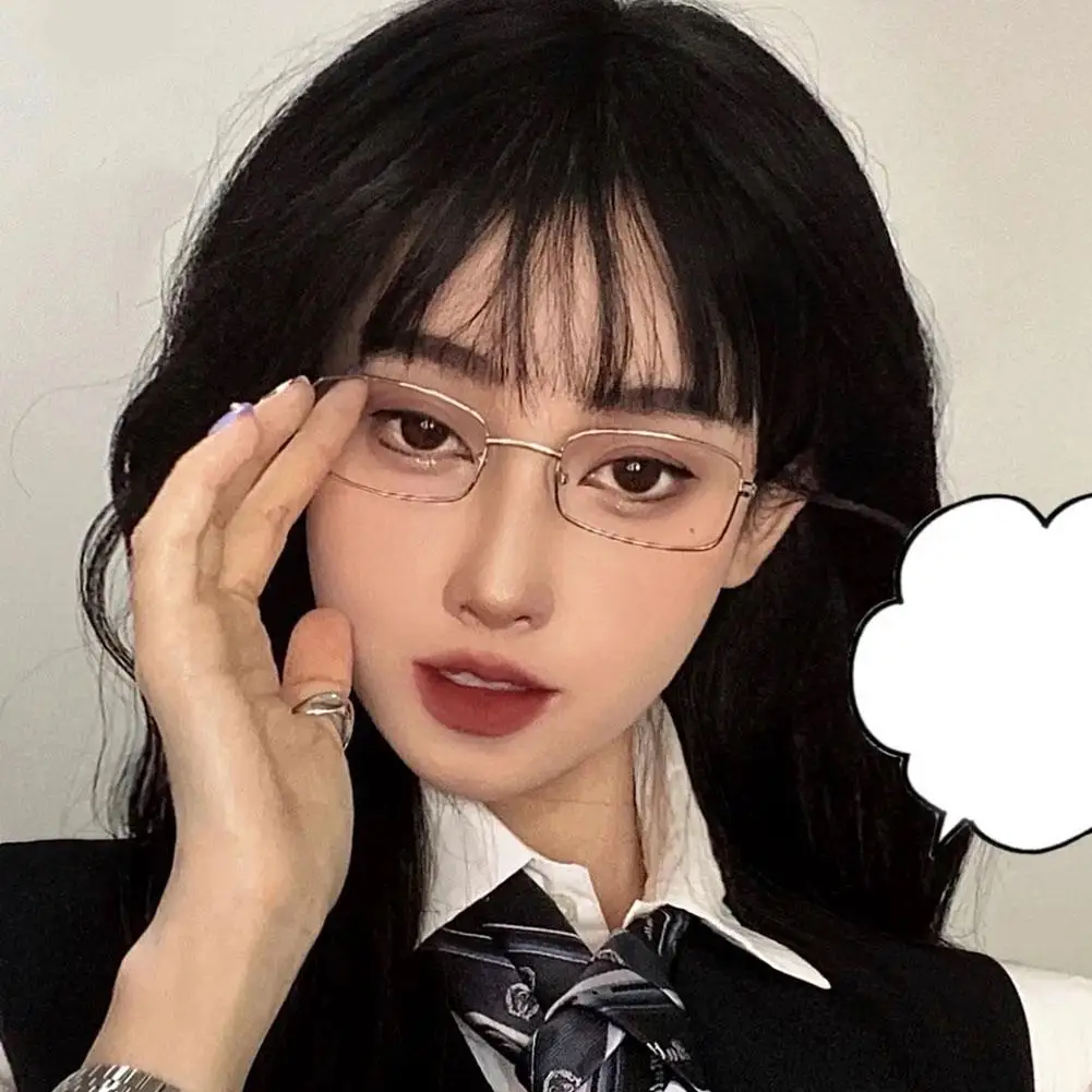 Small Square Alloy Frame Glasses Retro Reading Glasses Anti Blue Light Presbyopic Glasses Women Men Metal Clear Lens Glasses