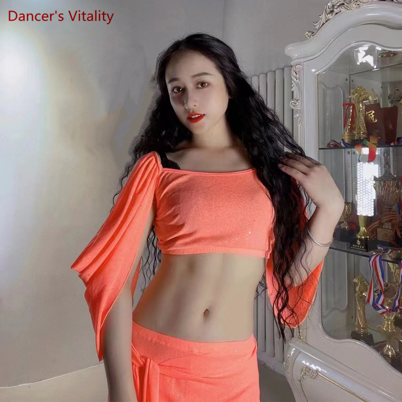 2025 Belly Dance Costumes for Women Half Sleeves Top+long Skirt 2pcs new Belly Dancing Suit Female Oriental Dance Skirt Outfit 6XL