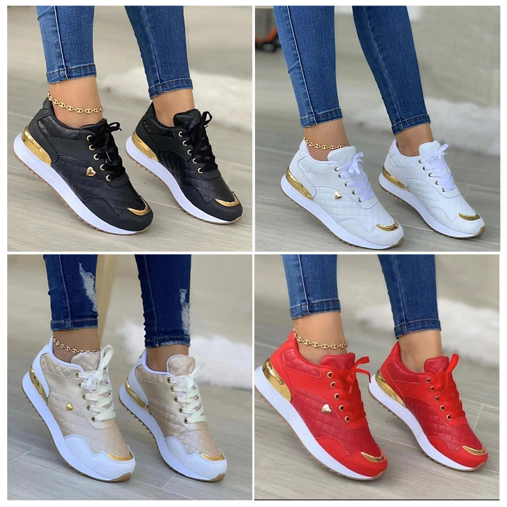 2022 Women Sneakers Mesh Patchwork Lace Up Ladies Flats Outdoor Running Walking Shoes Comfortable Breathable Female Footwear
