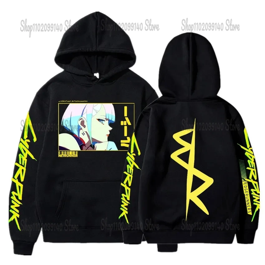 Cyberpunk Edgerunners Printed Hoodie Streetwear Pullovers Tops Long 2025 Sleeves Unisex Lucy David new Martinez Sweatshirts Winter