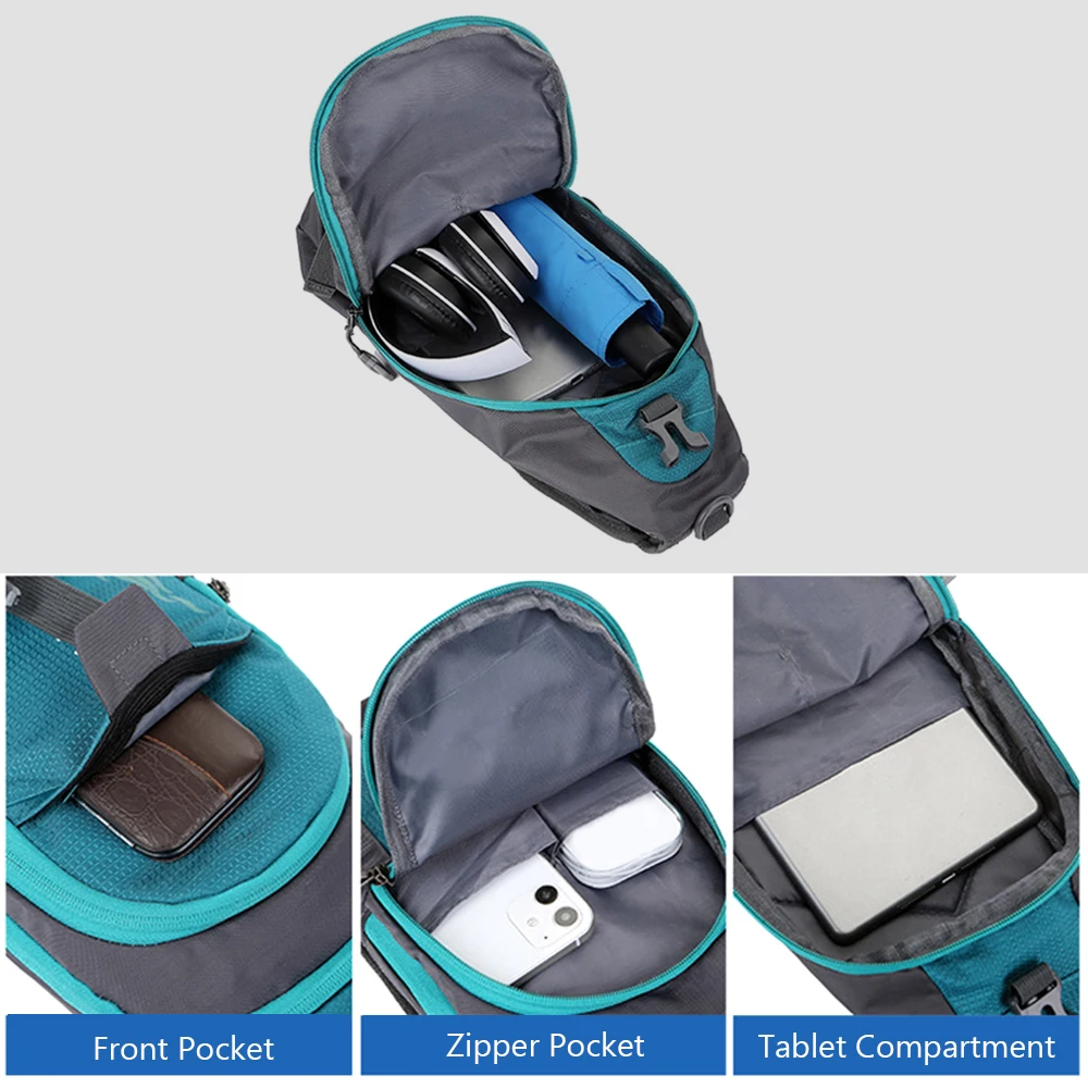 Men Women Sling Backpack Chest Crossbody Bag Shoulder Bag Travel Sports Gym Daypack Ultralight cross body bags