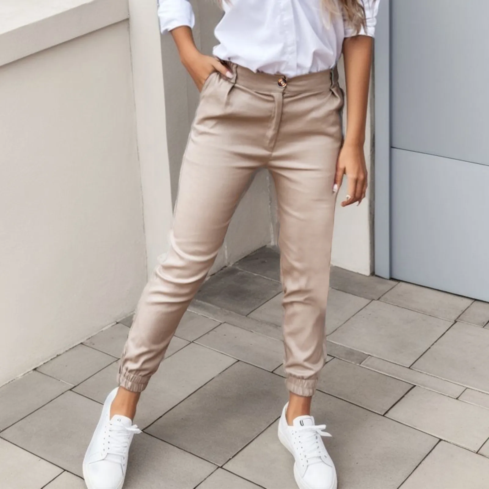 Slim 2025 Skinny High Waist Elastic Pencil Pants Overiszed new Women Ankle-length Trousers Casual Spring 2024 Office Formal Pantalon