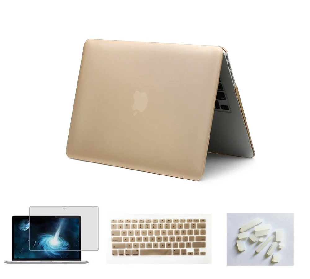 Frosted Surface Matte Hard Cover Case+Silicone Keyboard Cover For Apple Macbook Pro 15 inch with Retina Model : A1398 2012-2015