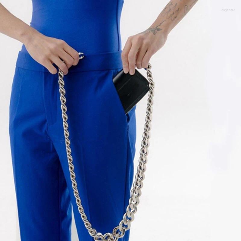 Bag Ladies Handbag Thick Metal Chain Shoulder Mini Coin Purse Messenger Female Small Black d7ca
