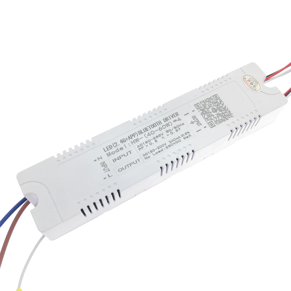 1pcs AC220V 2.4G 2025 Intelligent LED Driver 40-60Wx4 RF Remote new APP Bluetooth Control 240mA DC150-200V Dimming Smart Power Supply