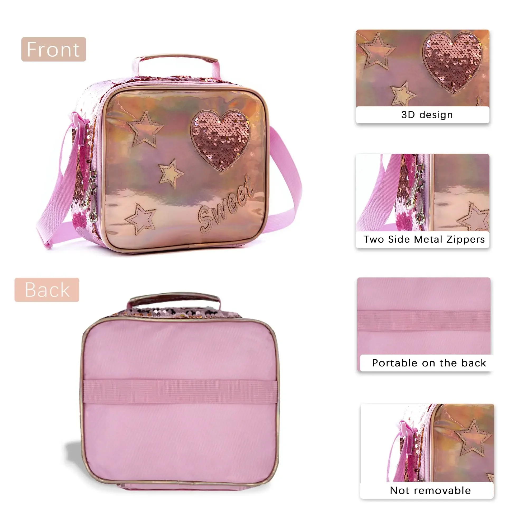 Gsequins Lunch Bag for Kids Insulated Lunch Dinner Bag Picnic Travel Breakfast 2025 Box School new Kids Handy Lunch Bag Food Bag