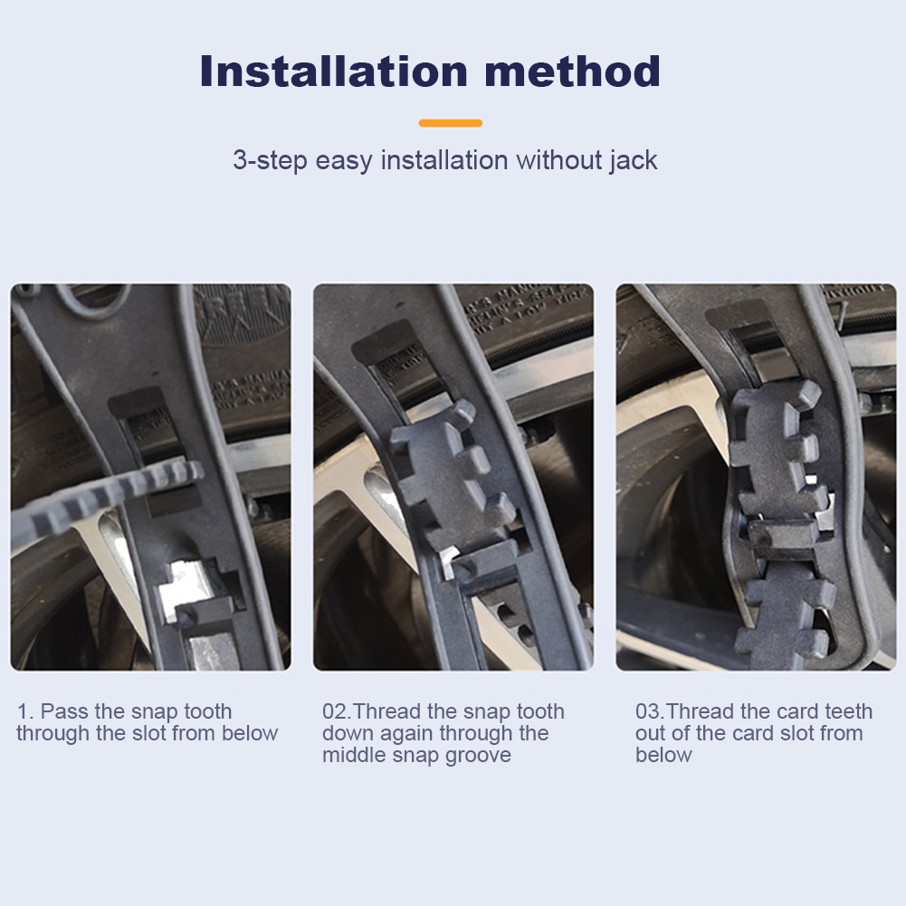 TPU 2/4/6Pcs Chain Snow Car Car Winter Tire Wheels Chains Ties Snow Mud Emergency Anti-slip Chain for Tire Width 165-275mm smile
