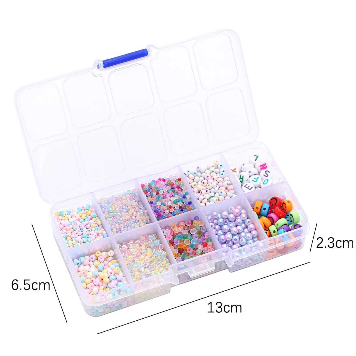 10 grid set box rice beads letter beads material bag handmade DIY making beaded bracelets necklaces jewelry accessories