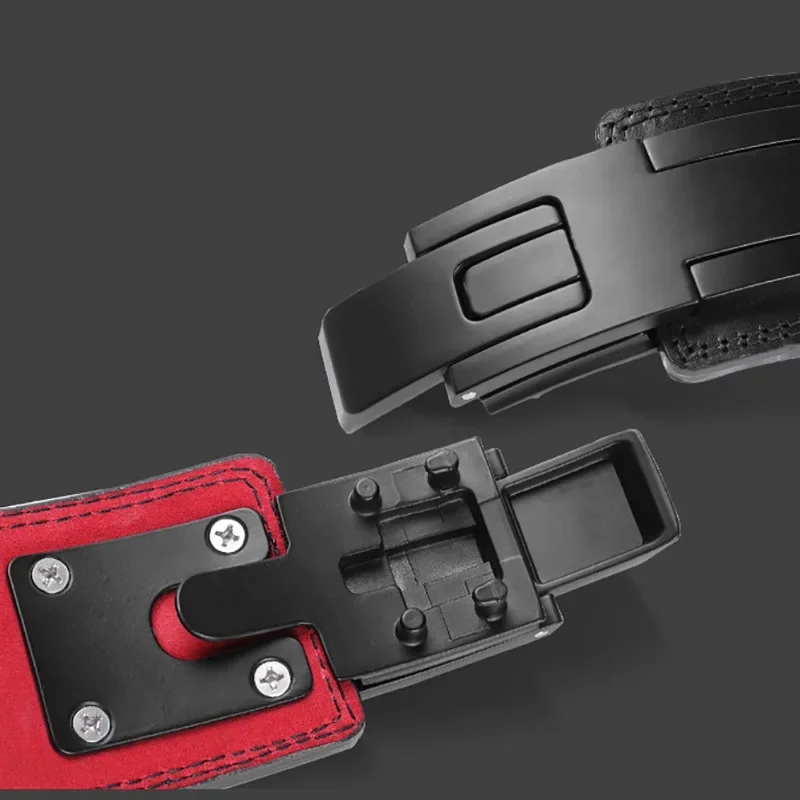 Weight Lifting Leather Belt Powerlifting Gym Belt Lower Back Support for Weightlifting Deadlifts Squats Powerlifting Lever Belt