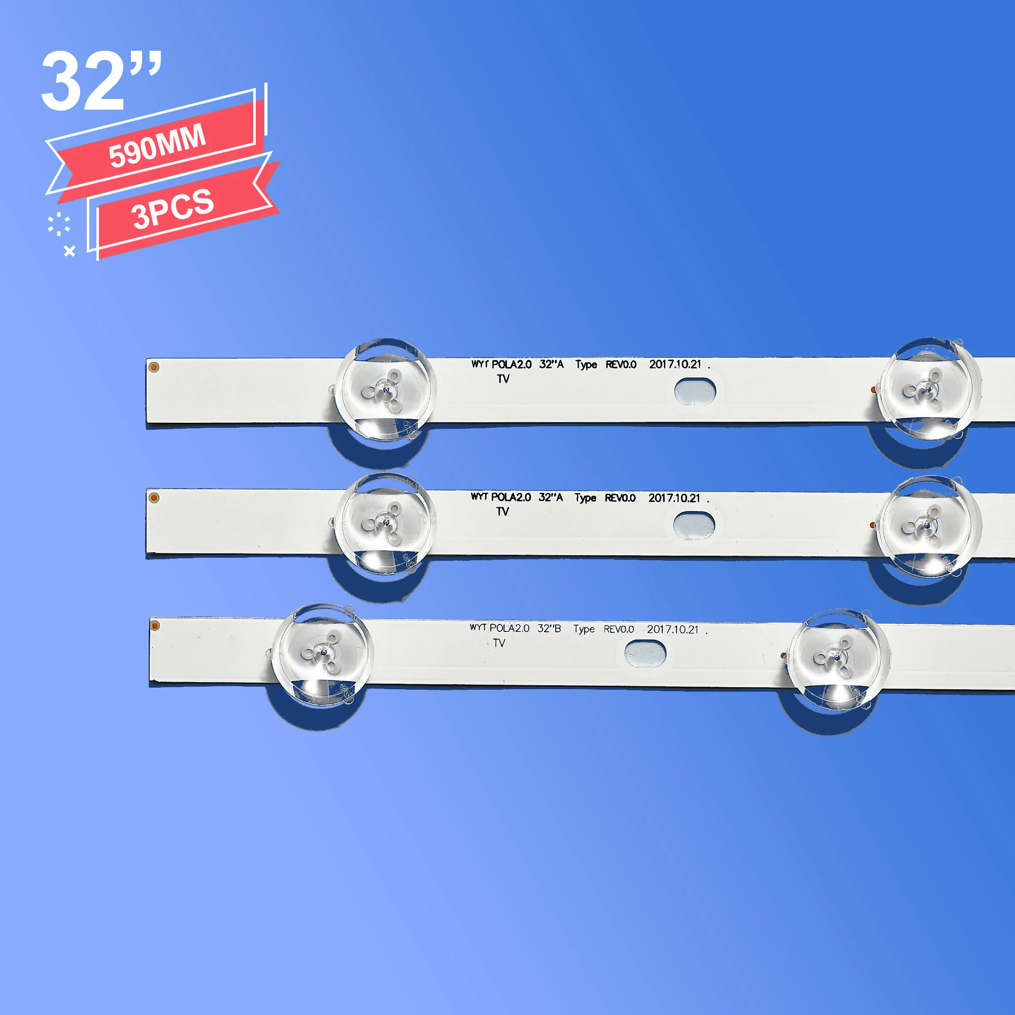10 Set LED backlight strip for LG TIRA DE LED TV 32" 32LN540B uot pola2.0 32ln54 agf78399401 32LN5707 HC320DXN-VHFPA-21XX