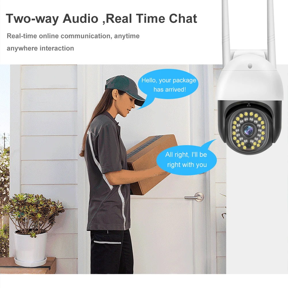 V380 4G Sim Card IP PTZ Camera Wifi Cameras Outdoor Security Wifi Survalance Camera Two Way Audio Wired 4G CCTV Camera Outdoor