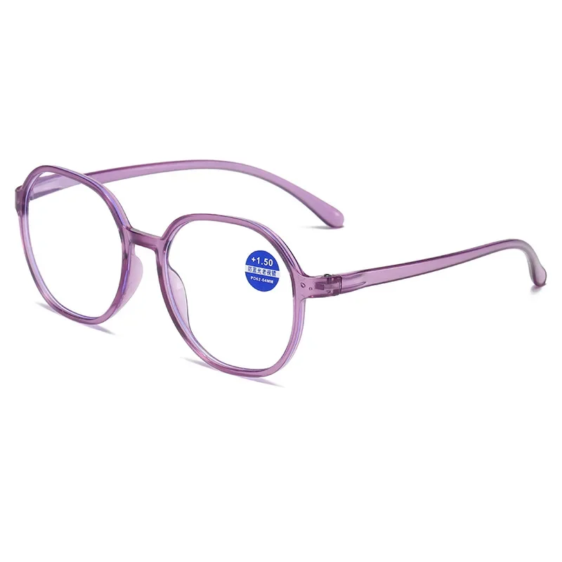 Reading Glasses Women Men Ultralight Round Anti Blue Light Computer Presbyopic Glasses Diopters +1.0.. To +4.0 Gafas