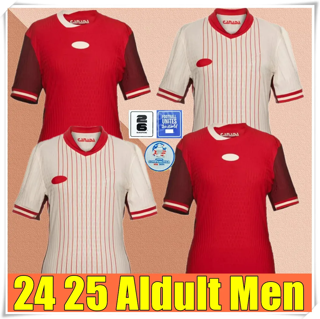 2024 New Canada Soccer Jersey Maillot de Foot Copa America Cup Kids Kit 2025 Canadian National Team 24/25 Home Away DAVID BUCHANAN DAVIESPlayer Version Football Shirt