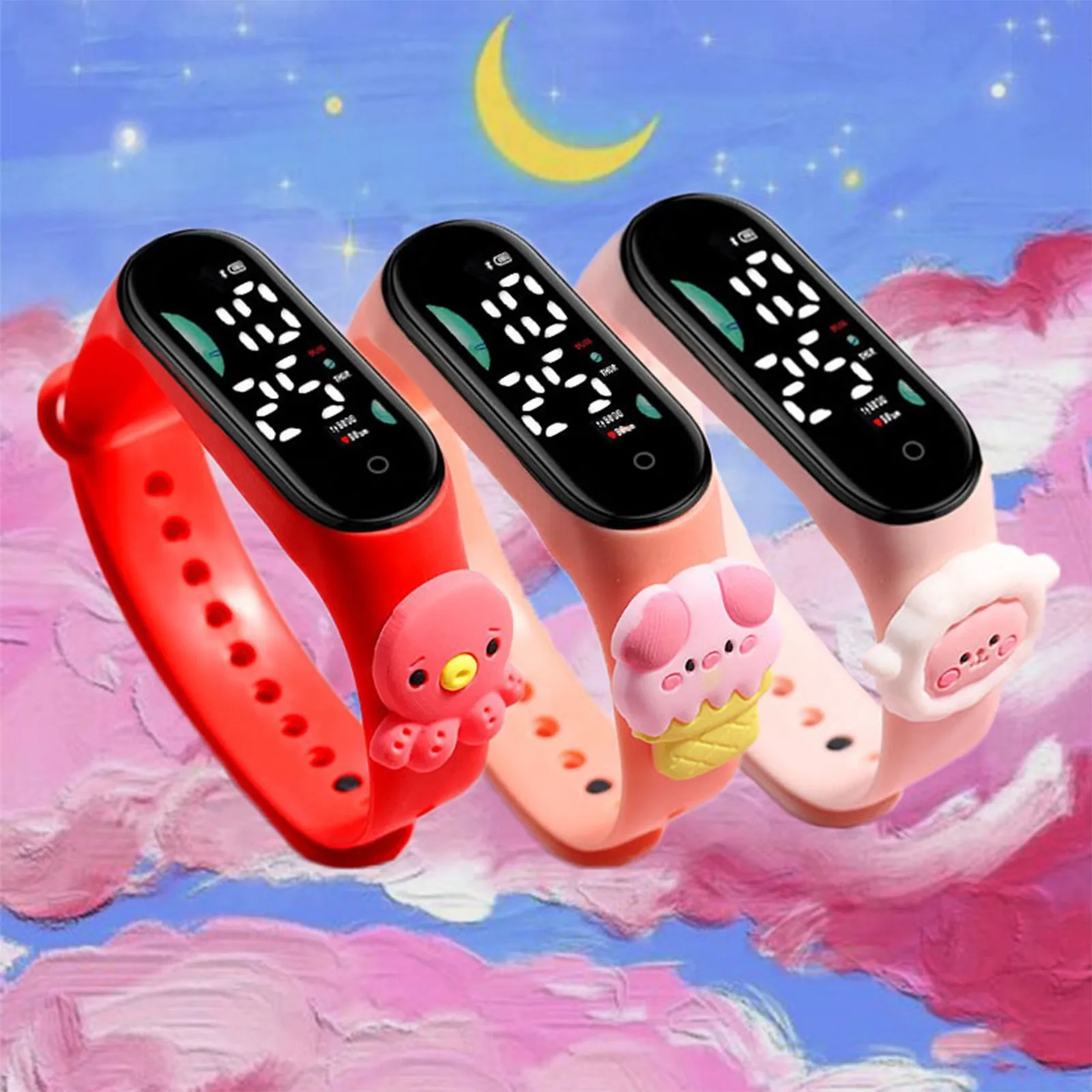 Children's Waterproof Sports Smart Watch Outdoor Silicone Bracelet Electronic Watch Kids Bracelet Digital Watches reloj montre